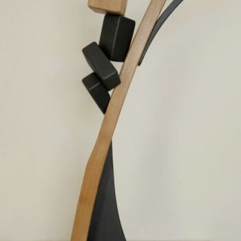 Sculpture intitulée "Confusion" par Anna Beltrame A＋D Art, Œuvre d'art originale, Bois