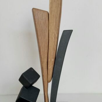 Скульптура под названием "Forme in rovere con…" - Anna Beltrame A＋D Art, Подлинное произведение искусства, Дерево