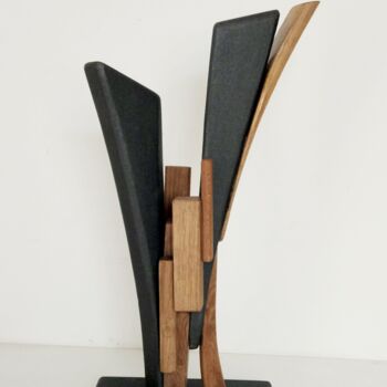 Escultura titulada "Forme con segmenti" por Anna Beltrame A＋D Art, Obra de arte original, Madera