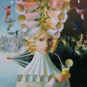 Картина под названием "Fresh Juice" - Anna Berezovskaya, Подлинное произведение искусства, Масло