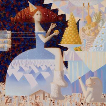 Malerei mit dem Titel "Ferrero Rosher, or…" von Anna Berezovskaya, Original-Kunstwerk, Öl