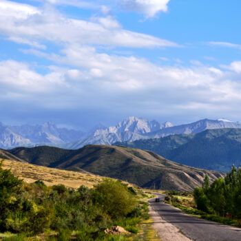 Fotografia intitolato "mountains of kyrgyz…" da Anna Boitsova, Opera d'arte originale, Fotografia digitale