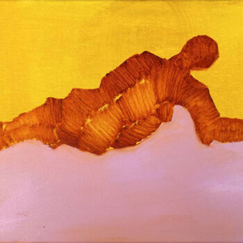 Peinture intitulée "THE SUN" par Anna Bondar, Œuvre d'art originale, Huile Monté sur Châssis en bois