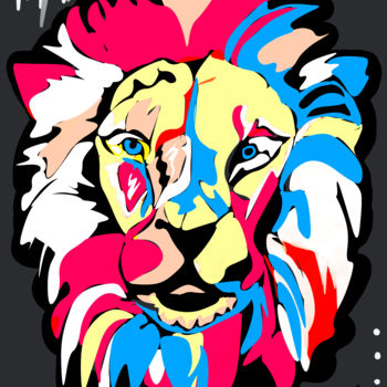 Digital Arts με τίτλο "The Lion King" από Anna Canta, Αυθεντικά έργα τέχνης