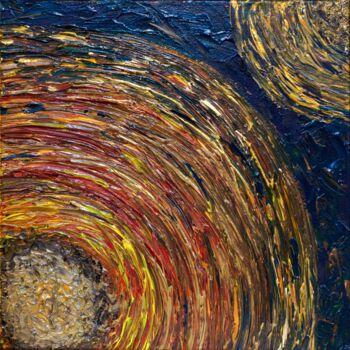 Pittura intitolato "Cosmic Swirls - Tou…" da Anna Colt, Opera d'arte originale, Acrilico