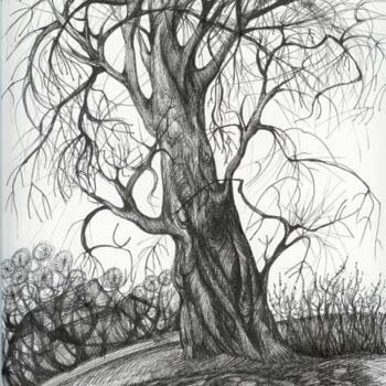 Drawing titled "Dancing tree" by Anna Duyunova, Original Artwork, Other