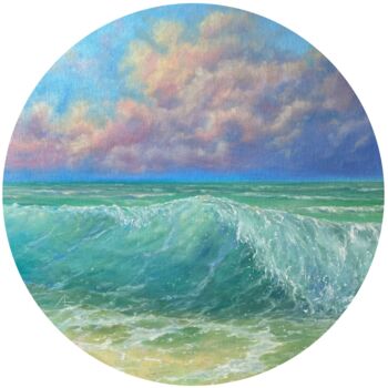 Ζωγραφική με τίτλο "Magical Ocean." από Anna Evtushenko, Αυθεντικά έργα τέχνης, Λάδι