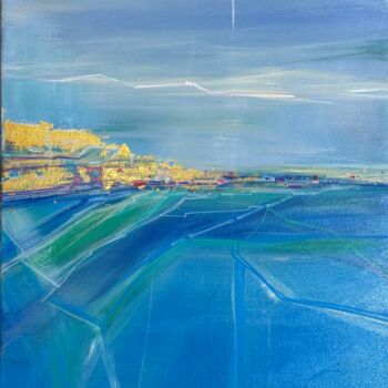 Peinture intitulée "View of the coast i…" par Anna Evtushenko, Œuvre d'art originale, Acrylique