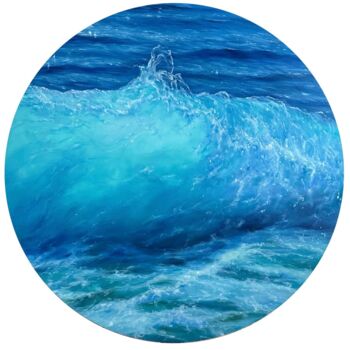 Pintura intitulada "Ocean Wave." por Anna Evtushenko, Obras de arte originais, Óleo