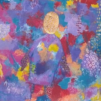 Painting titled "Sage de mai #artist…" by Anna Grazi, Original Artwork, Acrylic