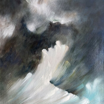 Картина под названием "SPLASH 1" - Anna Gurechkina, Подлинное произведение искусства, Масло Установлен на Деревянная рама дл…
