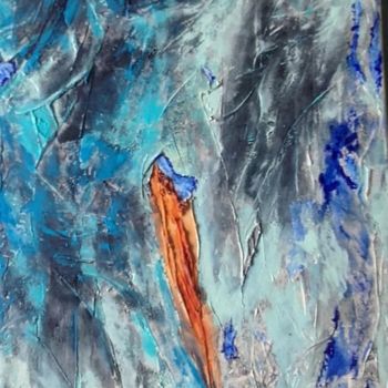 Schilderij getiteld "Magma" door Anna, Origineel Kunstwerk, Acryl