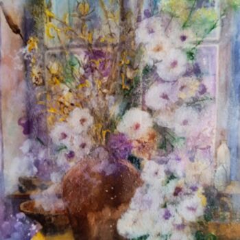 Peinture intitulée "Bouquet" par Anna-Karin Eriksson Van Haver, Œuvre d'art originale, Aquarelle