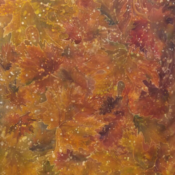 Painting titled "Rustle of Foliage" by Anna Keisar, Original Artwork, Pigments