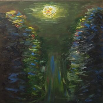 Malarstwo zatytułowany „Ночь в Звенигороде” autorstwa Анна Корнилина, Oryginalna praca, Olej