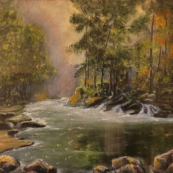 绘画 标题为“Осенний лес” 由Анна Королева, 原创艺术品, 油