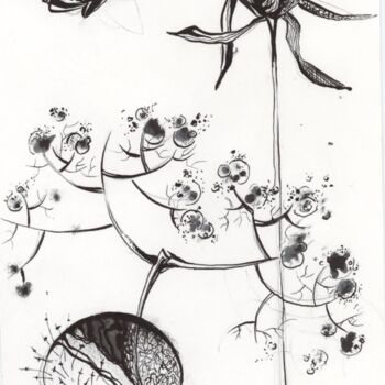 "Одуванчики" başlıklı Resim Anna Krasni (Palitra) tarafından, Orijinal sanat, Mürekkep