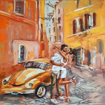 Painting titled "Italy Rome" by Anna Krivtsova, Original Artwork, Oil