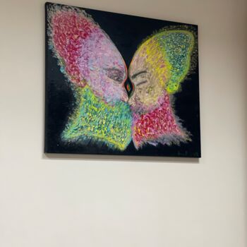 Картина под названием "Butterfly" - Anna Kryvych, Подлинное произведение искусства, Масло