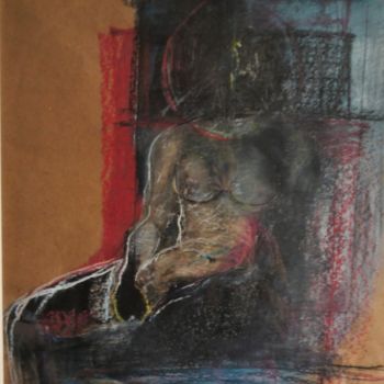 Disegno intitolato "l-abandon" da Anna Langowski, Opera d'arte originale, Matita