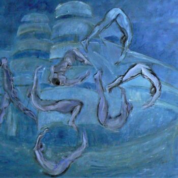 Pittura intitolato "Drunken-boat" da Anna Langowski, Opera d'arte originale, Olio