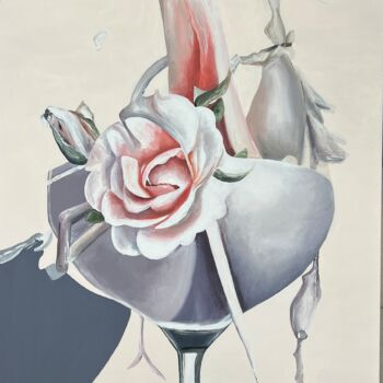 "Blossom Echo" başlıklı Tablo Anna Meyster tarafından, Orijinal sanat, Akrilik Ahşap Sedye çerçevesi üzerine monte edilmiş