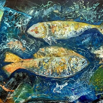 Картина под названием "В дълбоки води" - Anna Mytavska (Cabrerra), Подлинное произведение искусства, Масло