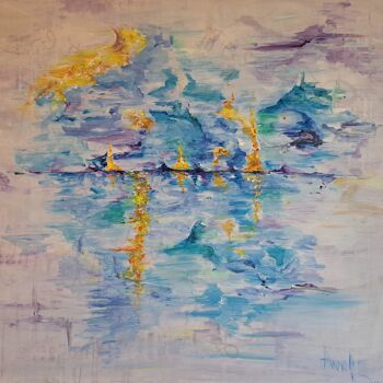 Картина под названием "Th Wind of Change" - Anna Oleinik (Anarta), Подлинное произведение искусства, Акрил Установлен на Дер…