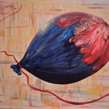 Картина под названием "The Injured Balloon" - Anna Oleinik (Anarta), Подлинное произведение искусства, Акрил