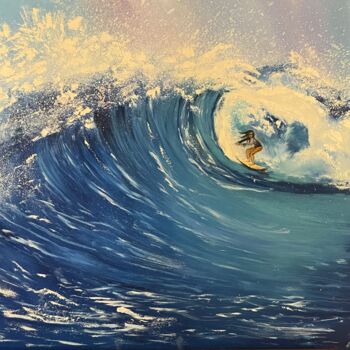Pittura intitolato "The wave" da Anna Pavlovich-Naneva, Opera d'arte originale, Olio