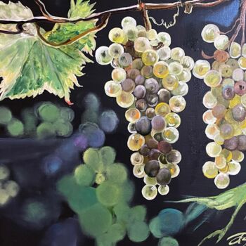 Painting titled "Grape" by Anna Pavlovich-Naneva, Original Artwork, Oil