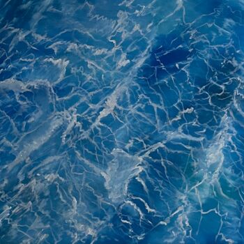 Pintura intitulada "The sea" por Anna Pavlovich-Naneva, Obras de arte originais, Óleo Montado em Armação em madeira