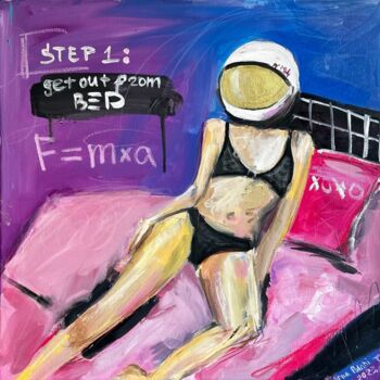 Картина под названием "Step 1: Get out fro…" - Anna Polani, Подлинное произведение искусства, Масло