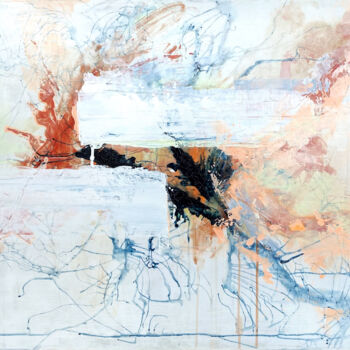 Pittura intitolato "The Flow" da Anna Prykhodko, Opera d'arte originale, Acrilico