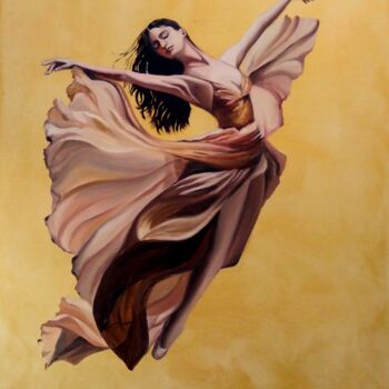 Pintura titulada "Dance" por Anna Rita Angiolelli, Obra de arte original, Oleo Montado en Bastidor de camilla de madera
