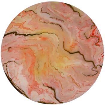 Painting titled "Unknown planet" by Anna Safonova, Original Artwork, Acrylic Mounted on Wood Stretcher frame