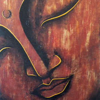Peinture intitulée "Buddha" par Boystoys, Œuvre d'art originale, Acrylique Monté sur Châssis en bois