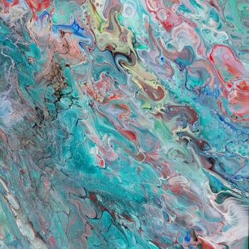 Painting titled ""Underwater Life" A…" by Anna Schönfeld, Original Artwork, Acrylic