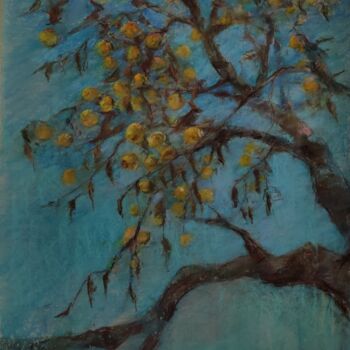 Рисунок под названием "Золотые яблоки. Сви…" - Anna Shwed, Подлинное произведение искусства, Пастель
