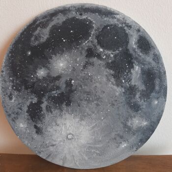 "Lune" başlıklı Tablo Anna Tupikina tarafından, Orijinal sanat, Akrilik Karton üzerine monte edilmiş
