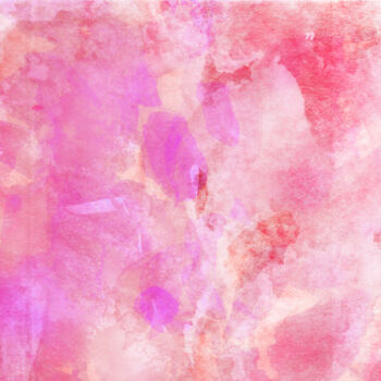 Arte digital titulada "Pink foggy landscape" por Anna Vaasi, Obra de arte original, Trabajo Digital 2D