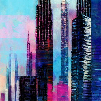 "Big city is awaking…" başlıklı Dijital Sanat Anna Vaasi tarafından, Orijinal sanat, Dijital Resim