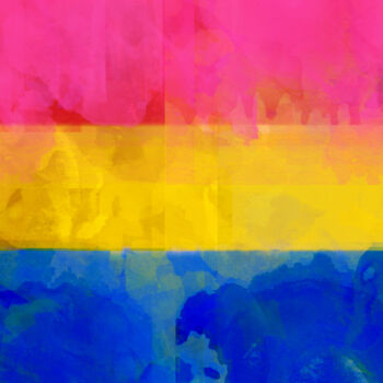 Digital Arts titled "Pansexual flag" by Anna Vaasi, Original Artwork, 2D Digital Work