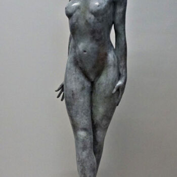 Sculpture titled "AI-parallel univers…" by Anna Wątróbska, Original Artwork, Bronze