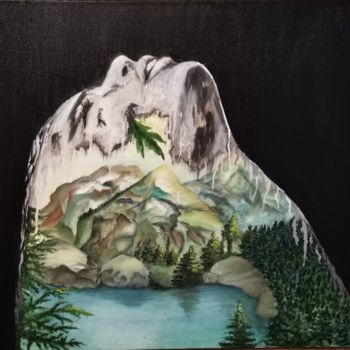 Peinture intitulée "Дыхание горы" par Anna Fedorenko, Œuvre d'art originale, Huile