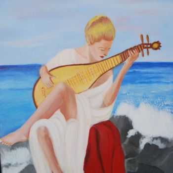 Painting titled "La Musa" by Anna Arvonio, Original Artwork
