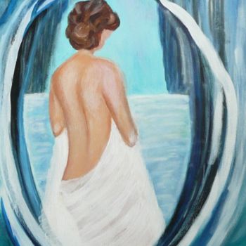 Pittura intitolato "Specchio nella grot…" da Anna Arvonio, Opera d'arte originale