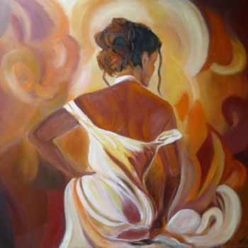 Painting titled "passion dance" by Anna Arvonio, Original Artwork