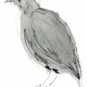 Malerei mit dem Titel "Bird 02" von Annabel Andrews, Original-Kunstwerk, Gouache