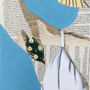 Collages intitulée "Ecoféminisme" par Annabelle Amory, Œuvre d'art originale, Acrylique Monté sur Carton